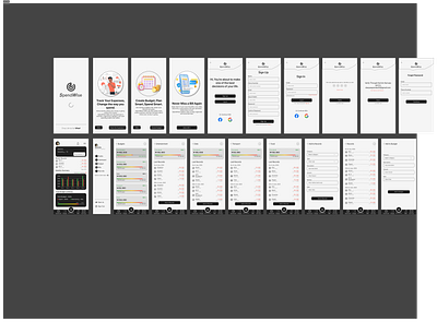 SpendWise – A Personal Finance Tracker figma finance tracker fintech mobileapp ui ux