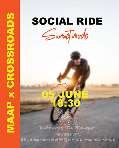 Maap x Crossroads social ride eventdesign graphic design poster