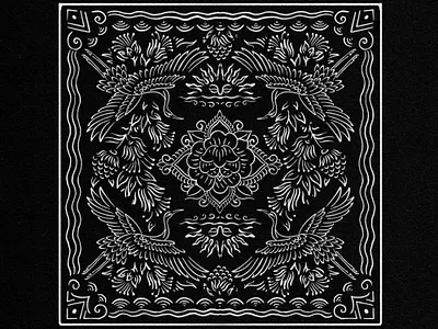 Design available for sale “BANDANA” artwork availlable bandana custom illustration tshirt vintage western