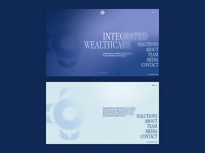 Corporate Website | Menu Design branding design finance glass gradient medicine menu modern website ui uiux web web development webdesign website