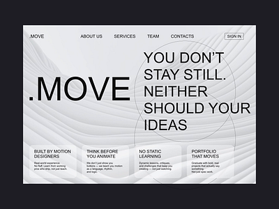.MOVE — motion design school animation app design school ui ux