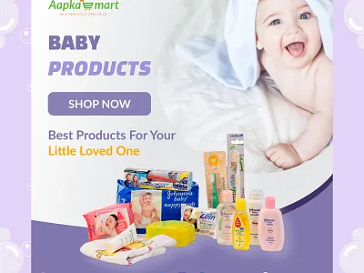 Johnson's Baby Product Post animation branding design graphic design illustration logo motion graphics typography ui vector