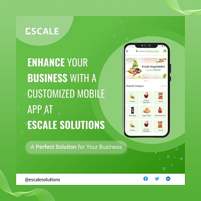 Mobile App Launch Post animation branding design graphic design illustration logo motion graphics typography ui vector
