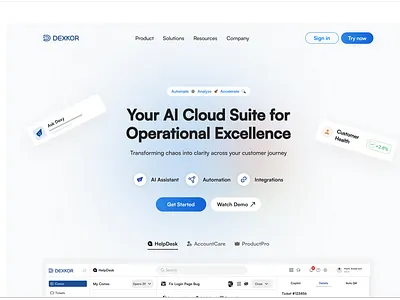 SaaS Landing Page Hero Section Design b2bdesign crm figma graphic design hero section landing page minimal user interface product design prototyping saas saasdesign ui uiux user interface ux uxportfolio uxtrends webdesign website wireframing