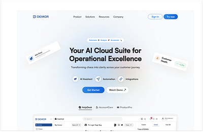 SaaS Landing Page Hero Section Design b2bdesign crm figma graphic design hero section landing page minimal user interface product design prototyping saas saasdesign ui uiux user interface ux uxportfolio uxtrends webdesign website wireframing