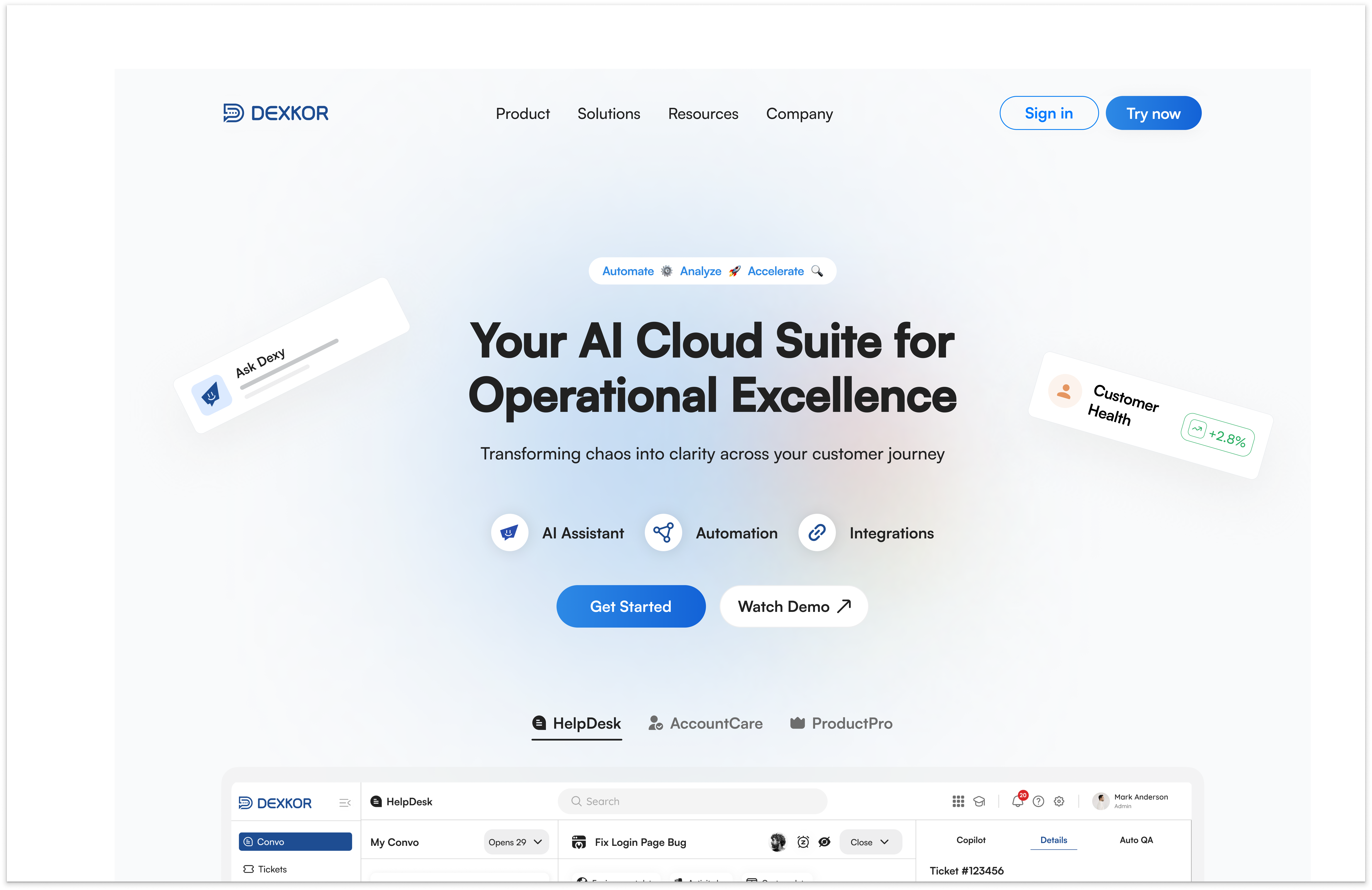 Example of Landing Page Design – Clean UI For Web