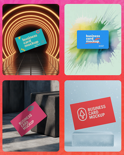 Looking for top-tier business card mockups without the Photoshop 3d animation branding business card graphic design logo mockup motion graphics ui
