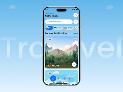 Travel Mobile App app app design design destination ios mobile app modern app ui product design toruism tour travel app travel app design travelling trip ui uiux uiux design ux