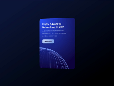 3D Card 🌐 3d after effects animation blue card dark theme earth globe google maps lottie map motion design network ok rive space spline travel ui design world