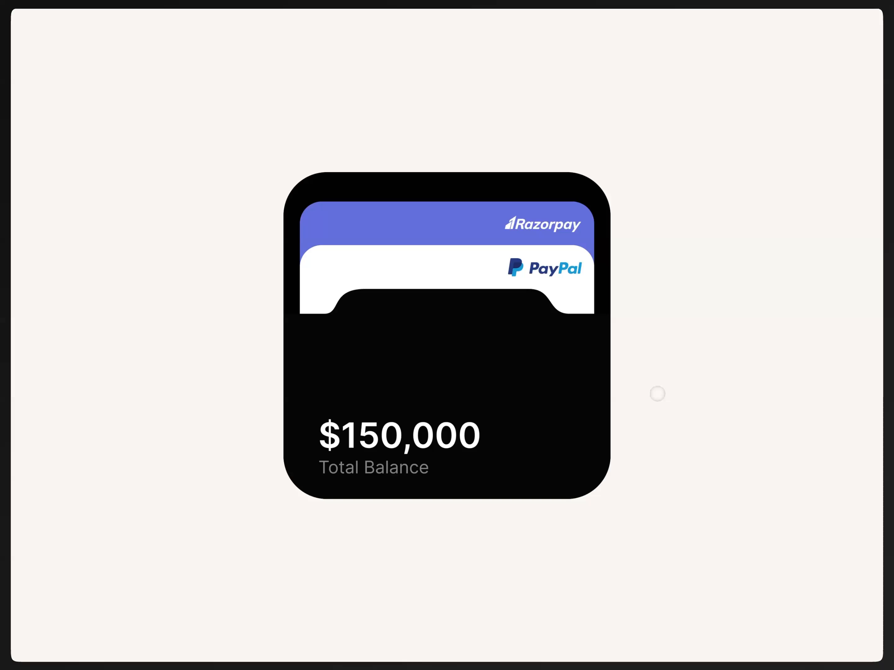 Example of Wallet Card Stack Animation - Figma Freebie
