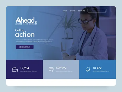 Ahead Landing Page Version 1