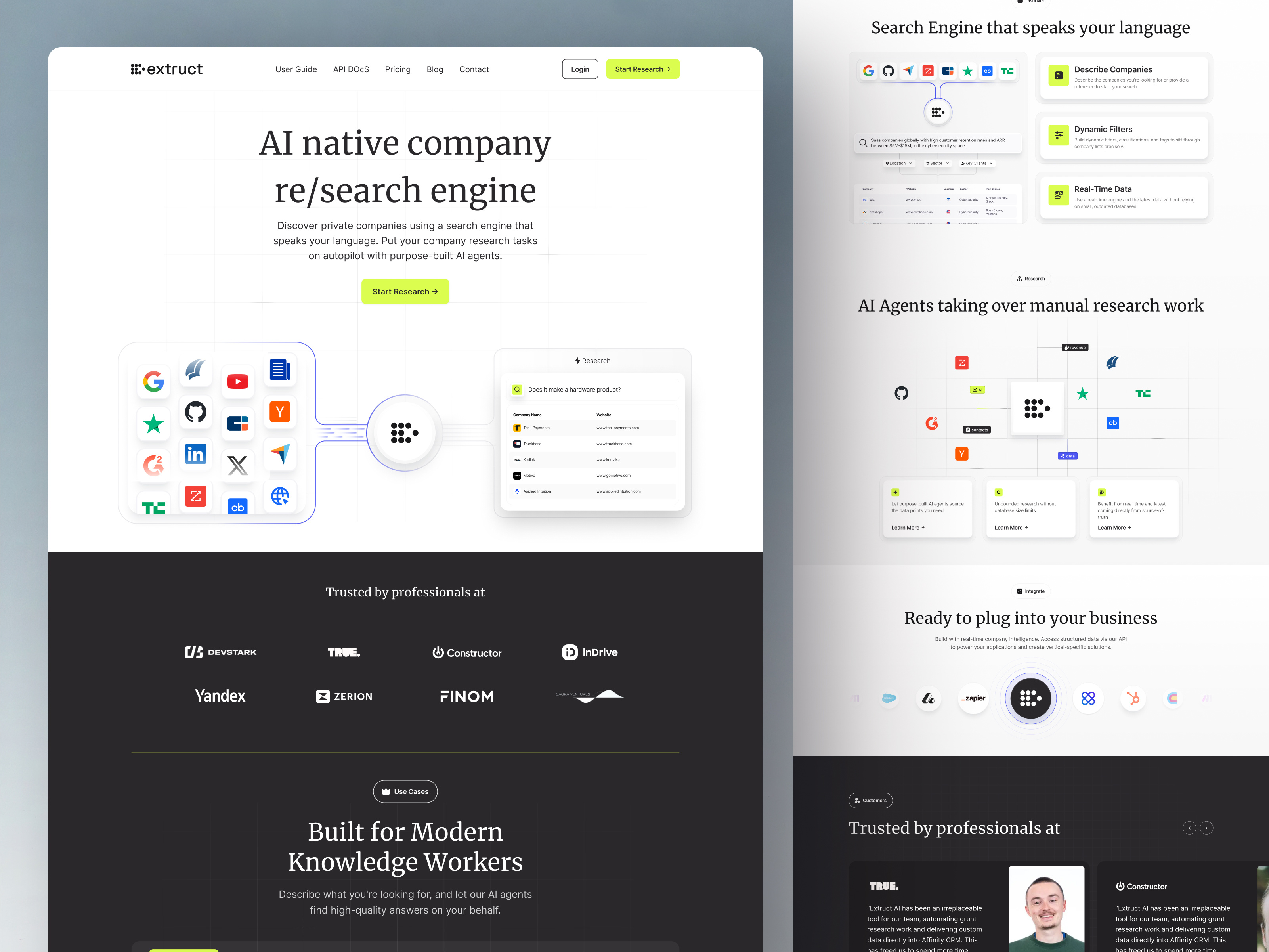 Example of Landing Page & Marketing Website Design