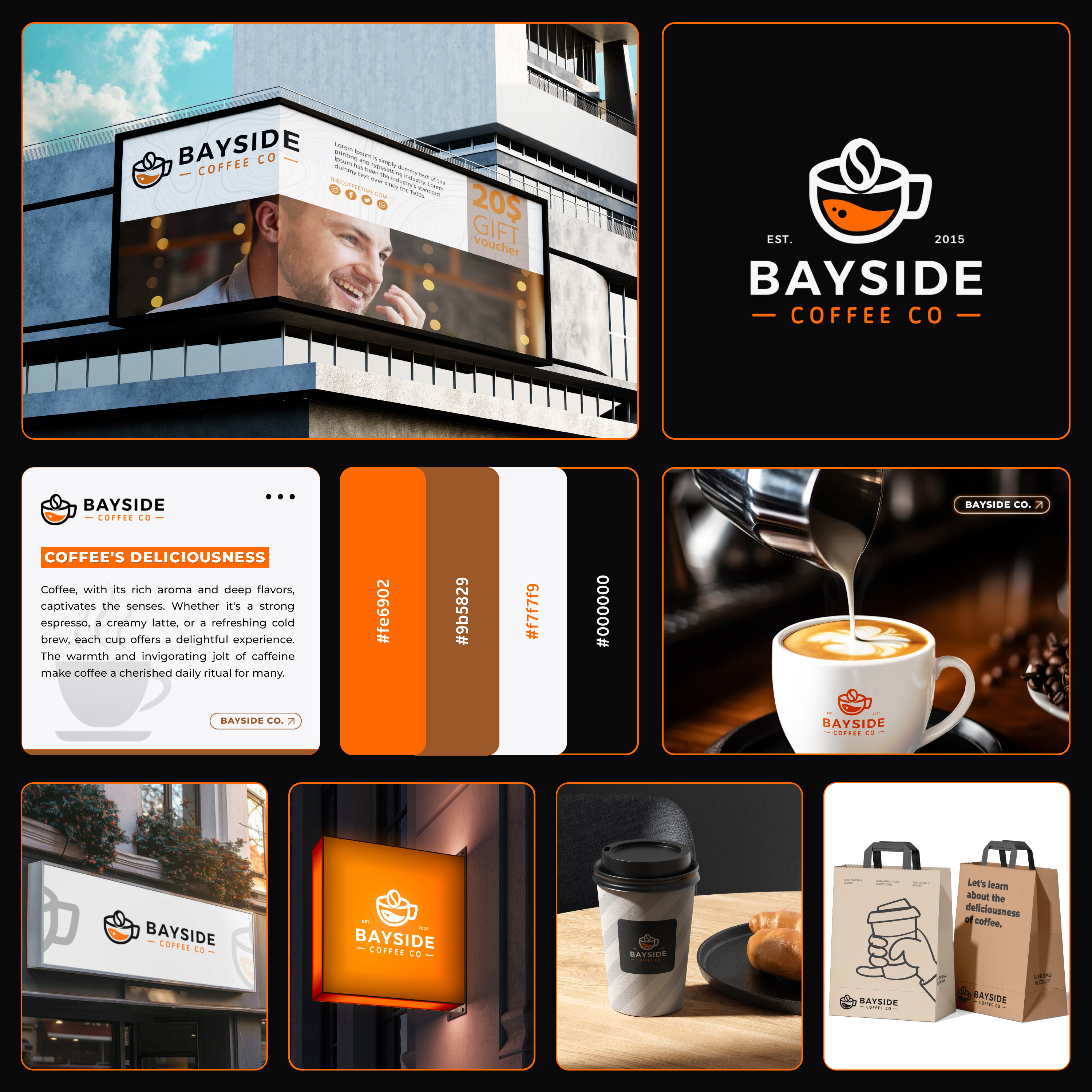 Coffee Shop - Logo & Brand Identity Design brand design brand identity design branding branding kit cafe coffee coffee bean coffee logo coffee shop logo europe coffee food logo logo logo mark logo type restaurant branding tea logo