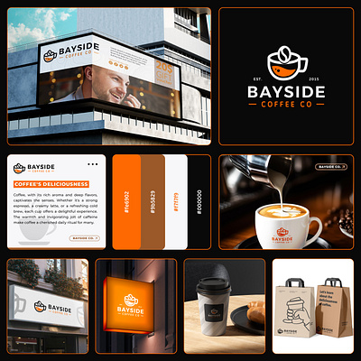 Coffee Shop - Logo & Brand Identity Design brand design brand identity design branding branding kit cafe coffee coffee bean coffee logo coffee shop logo europe coffee food logo logo logo mark logo type restaurant branding tea logo