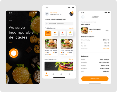 Food Delivery App creating figma food food delivery food delivery app food delivery mobile app mobile design restaurant ui design uiux ux ui restaurant ux ui restaurant