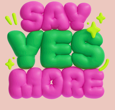 Say Yes More design illustration photo