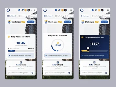 Mobile Game Progress Bar UI Concepts clean dashboard design goal bar loading bar mobile mobile game progress bar ui ux