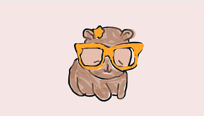 Cute Capybara | Hand Drawn 2 images capybara cute digital art kawaii