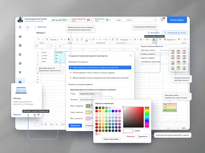 UX/UI design of the "Color scales" functionality app design banking application banking crm banking service cms color scales crm dashboard design system fintech guidelines design interface personal account prototyping table service tables ui user flow ux web design
