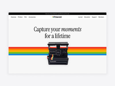 Polaroid Landing Page