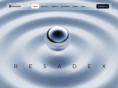 Resadex Landing page 3D animation 3d 3d animation 3d art ai agents e commerce hero hero image hero section homepage icons landing landing page landingpage web web design webdesign website