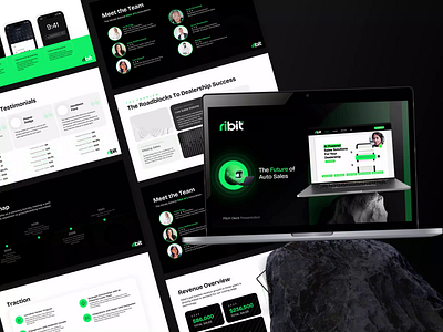 Ribit AI Pitch Deck ai pitch deck dark presentation design dark theme pitch deck modern design pitch deck modern pitch deck pitch deck