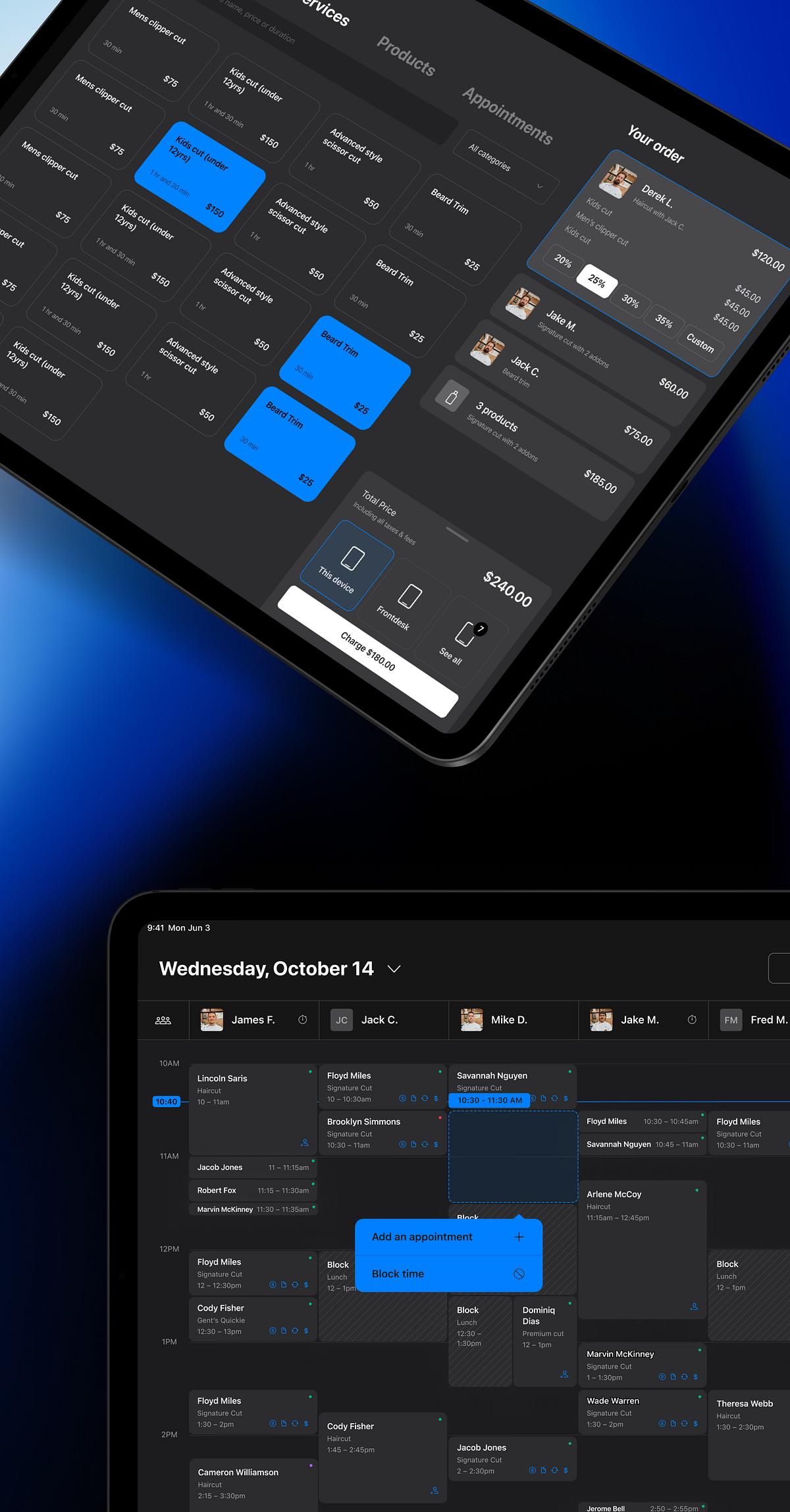 Register point of sales and calendar ipad app Image 0