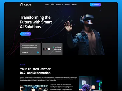 XenAI – AI Marketing Agency WordPress Elementor Template Kit elementor landing page landingpage technology ui webdesign wordpress