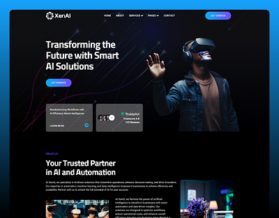 XenAI – AI Marketing Agency WordPress Elementor Template Kit elementor landing page landingpage technology ui webdesign wordpress