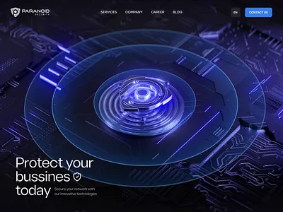 Paranoid Landing page 3D animation 3d 3d animation ai agents e commerce finance fintech hero hero image hero section homepage icons landing landing page landingpage web web design webdesign website