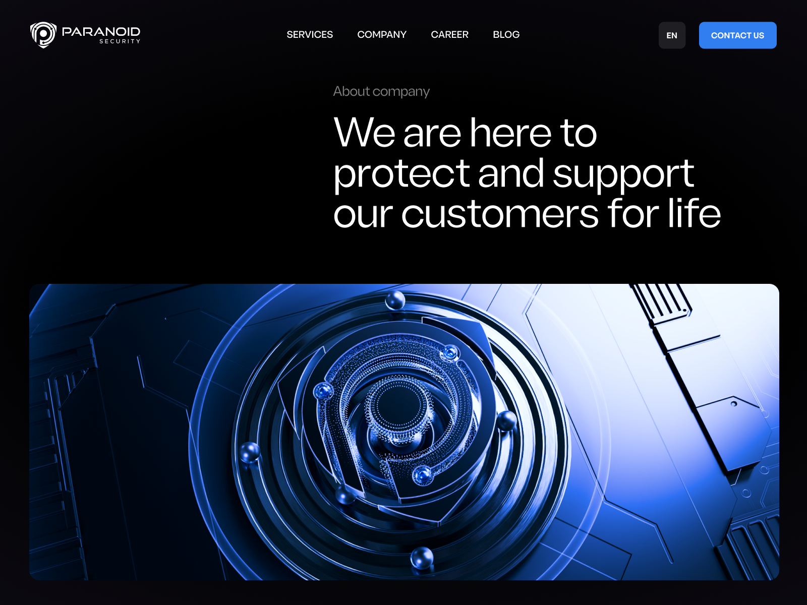 Paranoid landing page 3D hero section 3d 3d animation 3d art ai agents e commerce finance fintech hero hero section icons landing landing page landingpage web web design webdesign website