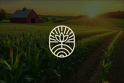 Hilda Foods brand design brand identity brand mark branding custom logo farm farm logo farm products flower logo food logo graphic design illustration line logo logo logo design logomark monoline logo sunlight visual design wholesome