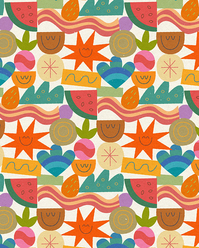 Pattern Play ☀️ art design doodle fun illustration pattern summer surfacepattern vector