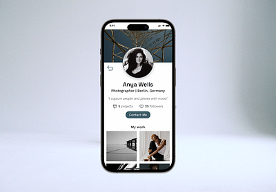 User Profile - Daily UI #006 006 cleanui dailyui design graphic design ios mobile mobileuui modern personalprofile photography profileui ui userinterface userprofile