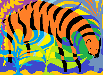 Two sketches of carpets graphic design illustration
