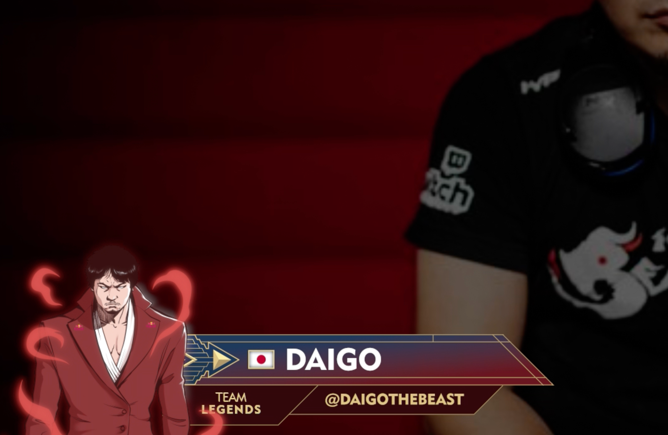 Red Bull Kumite - Lowerthirds design esport gaming motion graphics onair twitch