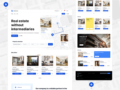 Real Estate Platform Design & Identity branding design estate graphic design landing logo platform real rent ui ux web