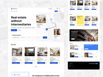 Real Estate Platform Design & Identity branding design estate graphic design landing logo platform real rent ui ux web