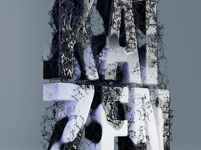 KAIZEN 3d 3d lettering 3d type 3d typography cinema 4d design graphic design illustration motion graphics