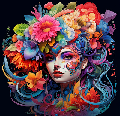 rgb paint design illustration logo