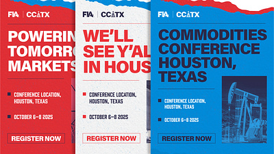 Conference Social Media Posts branding commodities conference branding content creation electric futures market gas grapic design livestock oil soical media texas
