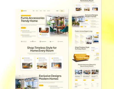 NestForm — Elegant Home Decor E-commerce UI Design figma furniter illustration landing page portfolio ui user interface ux web design wordpress