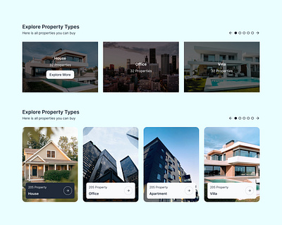 Property type section ui best ui designer design graphic design illustration property type section ui ui ui design ui ux ui ux design