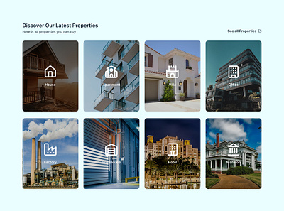 Property type section ui best ui designer design graphic design illustration property type section ui ui ui design ui ux ui ux design