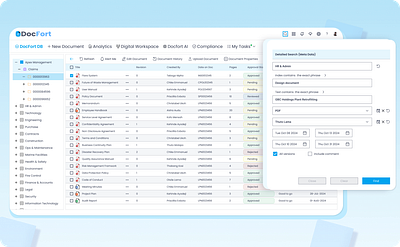 Docfort - Document management system 3d graphic design ui