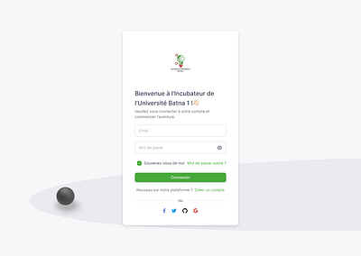 Sign in page Design for Administration Software (Web App) figma design ui design ux web app design
