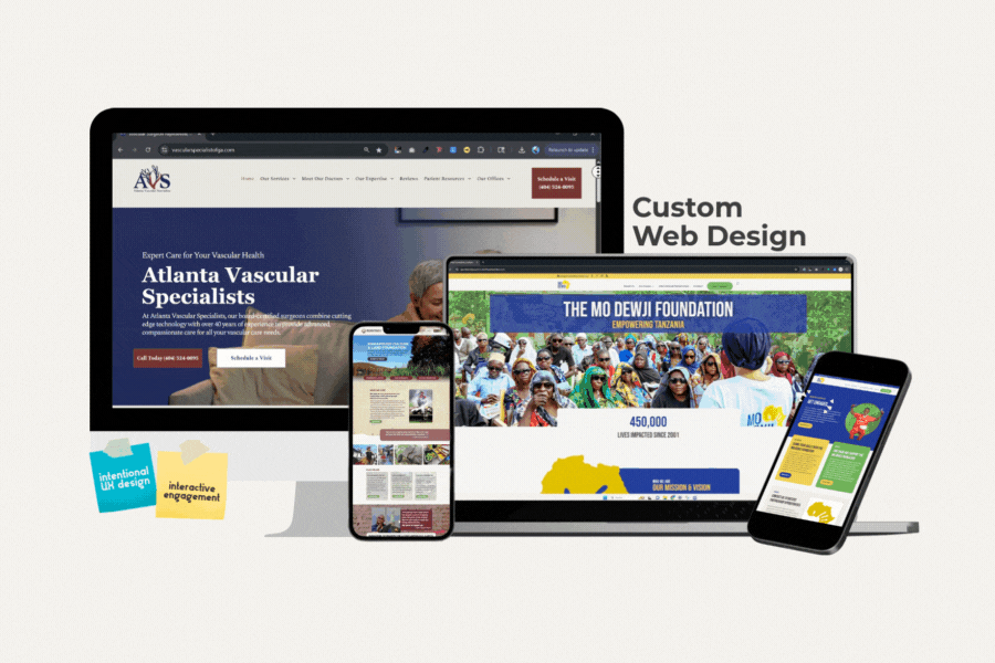 Web Design | Intentional UX that Amplifies Engagement brand development communication design custom landing page design digital engagement engagement graphic design homepage strategic communications user experience web design
