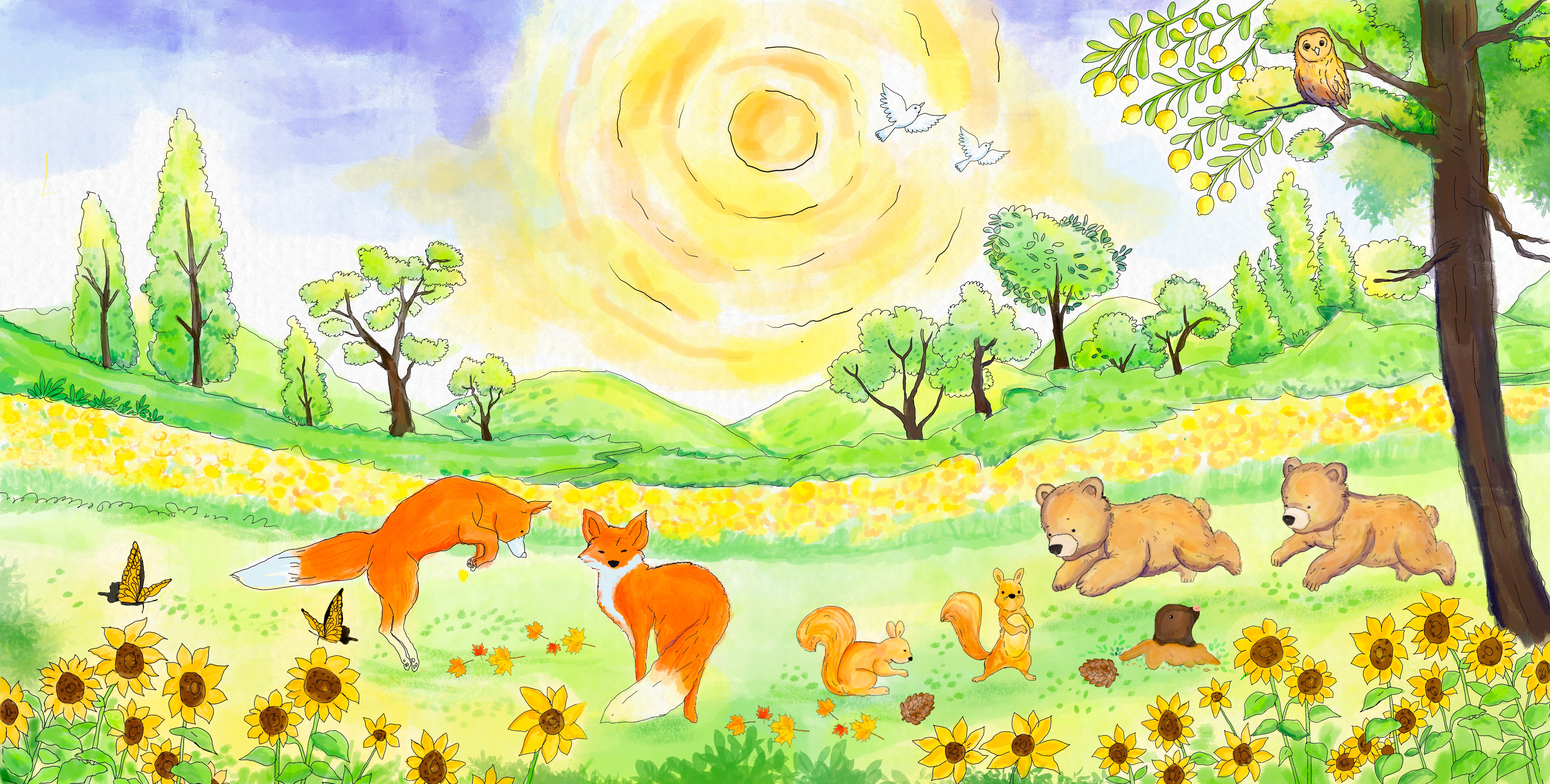 Playful Children Book Illustration best design branding cartoon illustration cartooning design illustraion illustration illustration art illustrator ui