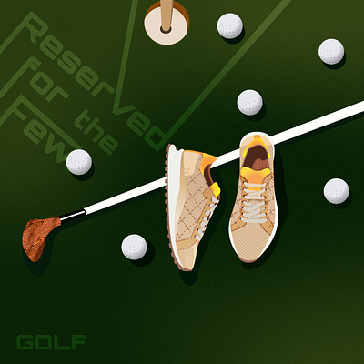 GOLF- Reserved for the Few graphic design illustration sport vector