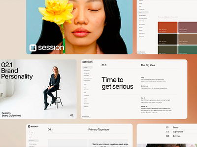 Session - Brand Guidelines UI Concept clean layout colorful corporate identity graphic design landing page modern modern design session slides ui ui design ui ux ux design visual identity web design web pages website